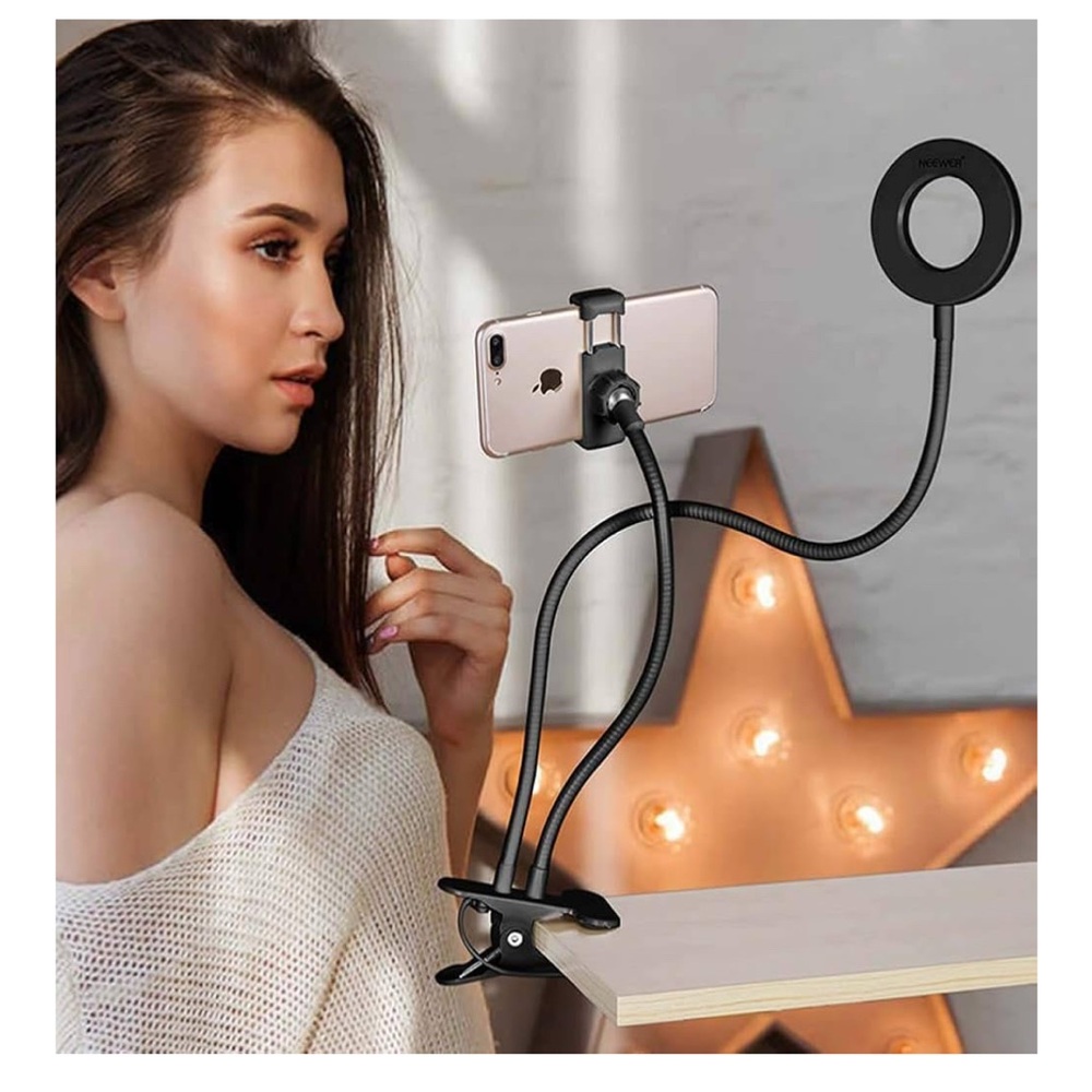 Adjustable LED Ring Light with Phone Holder Stand - Picture 3 of 8